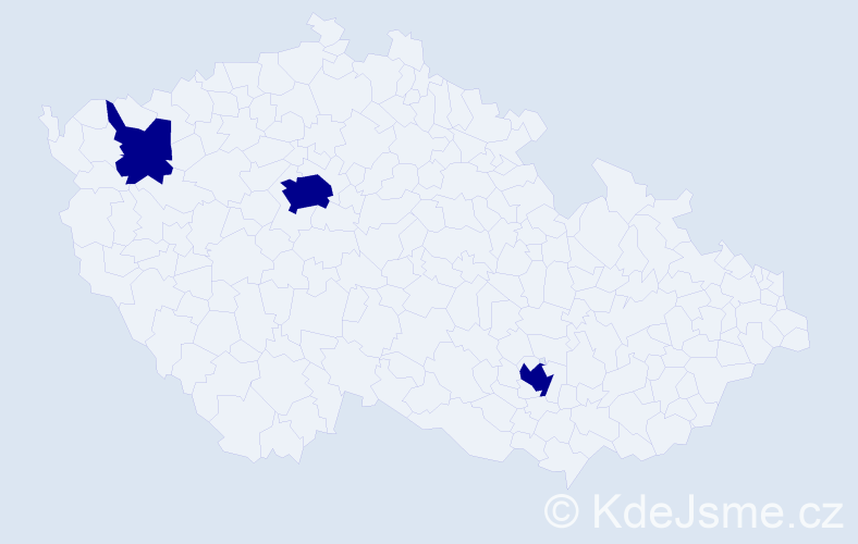 Příjmení: 'Stefl', počet výskytů 3 v celé ČR