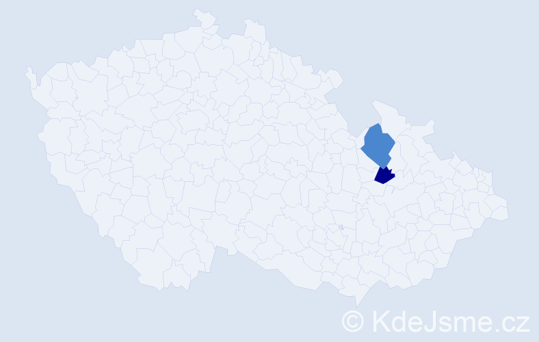 Příjmení: 'Ratschkerová', počet výskytů 5 v celé ČR