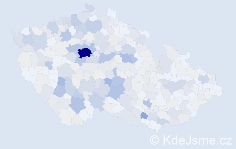 Příjmení: 'Koubek', počet výskytů 1532 v celé ČR