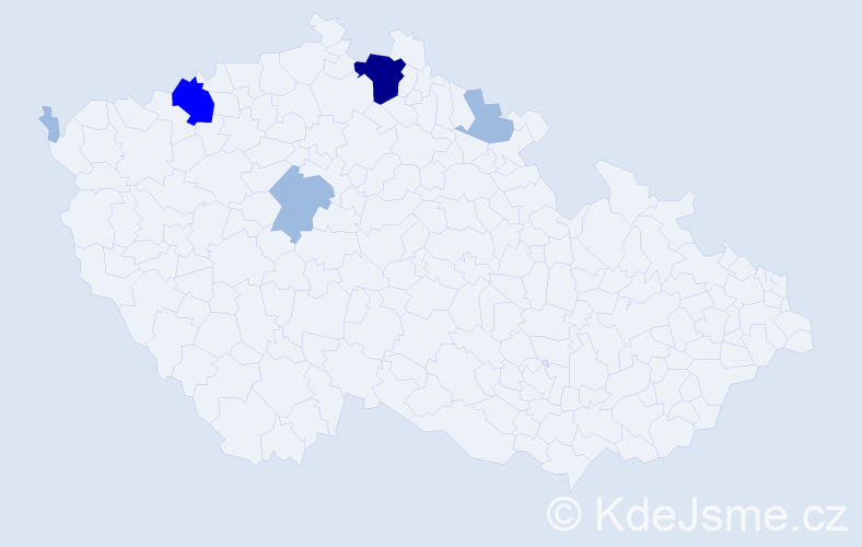 Příjmení: 'Prokopčáková', počet výskytů 11 v celé ČR