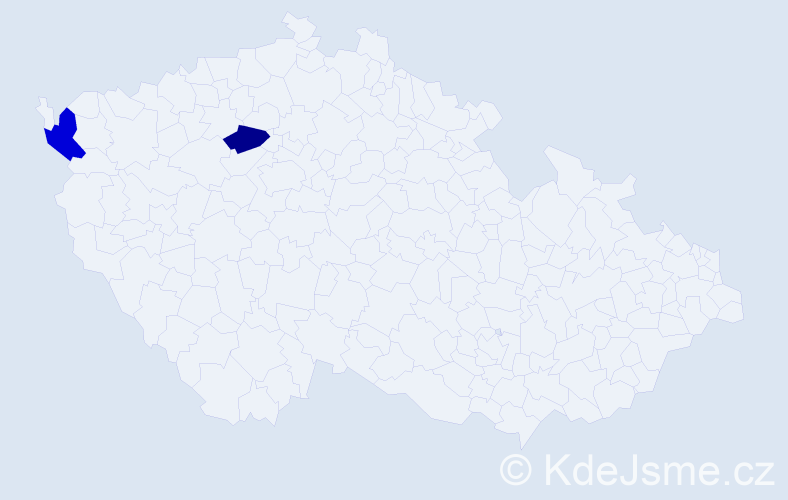 Příjmení: 'Vaigelt', počet výskytů 13 v celé ČR