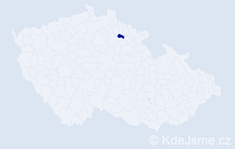 Příjmení: 'Cordova', počet výskytů 1 v celé ČR