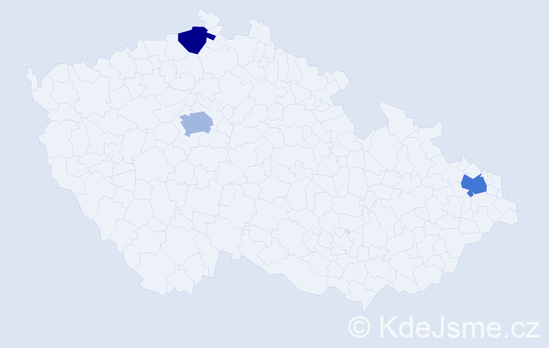 Příjmení: 'Podraza', počet výskytů 8 v celé ČR