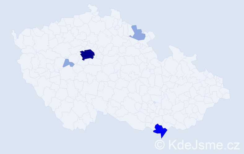 Příjmení: 'Leissová', počet výskytů 11 v celé ČR