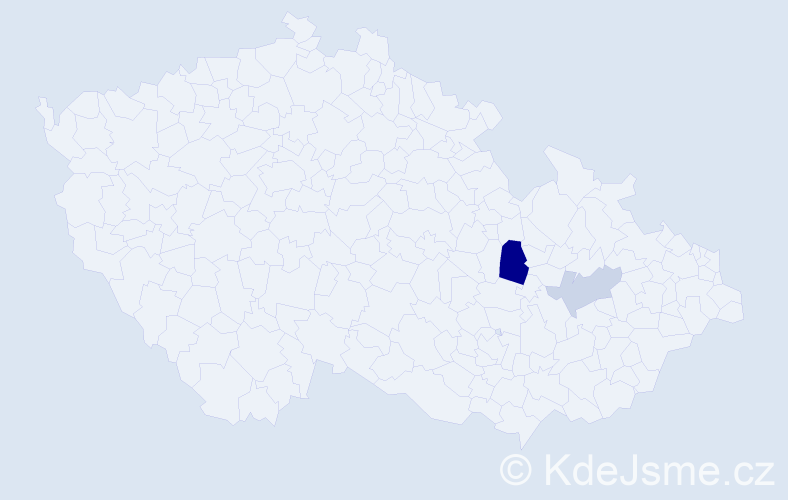 Příjmení: 'Wrbová', počet výskytů 4 v celé ČR