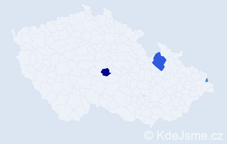 Příjmení: 'Plaskoň', počet výskytů 10 v celé ČR