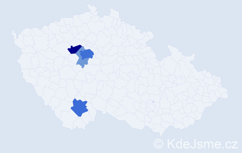 Příjmení: 'Kurýlová', počet výskytů 18 v celé ČR