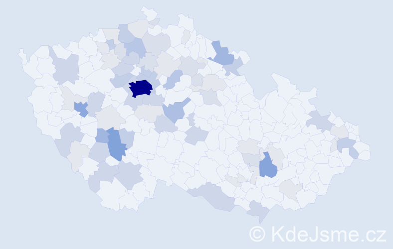 Příjmení: 'Sádlo', počet výskytů 216 v celé ČR