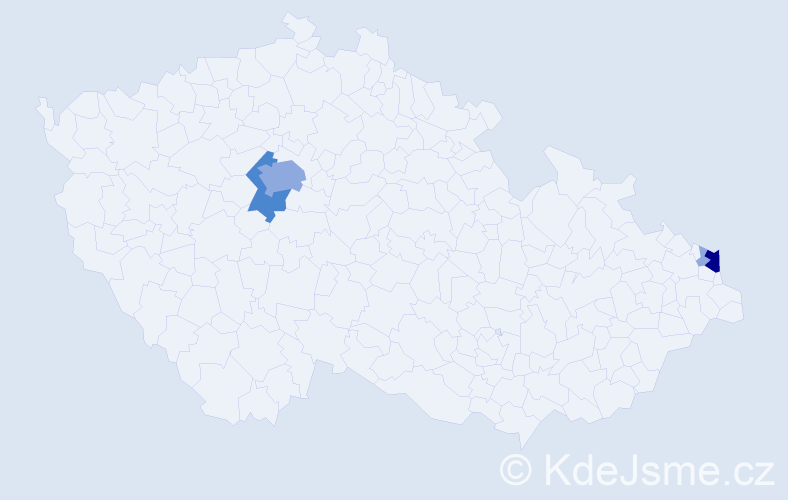 Příjmení: 'Pyszny', počet výskytů 11 v celé ČR