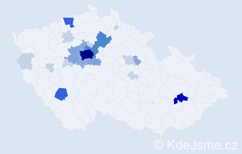 Příjmení: 'Landsinger', počet výskytů 72 v celé ČR