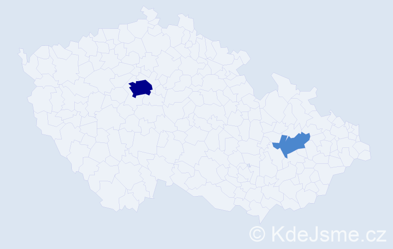 Příjmení: 'Alkotf', počet výskytů 4 v celé ČR