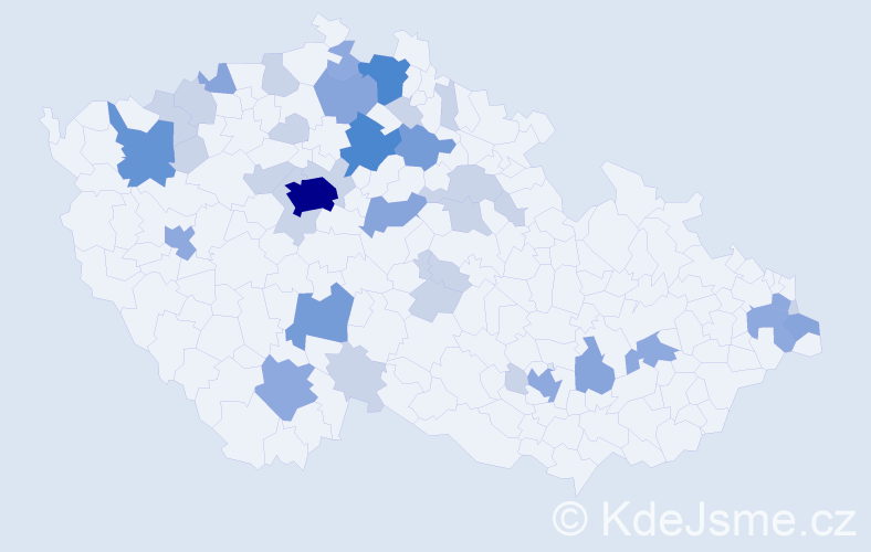 Příjmení: 'Botka', počet výskytů 87 v celé ČR