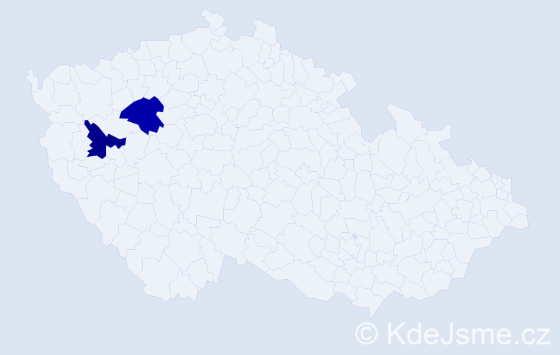 Příjmení: 'Matviyets', počet výskytů 2 v celé ČR