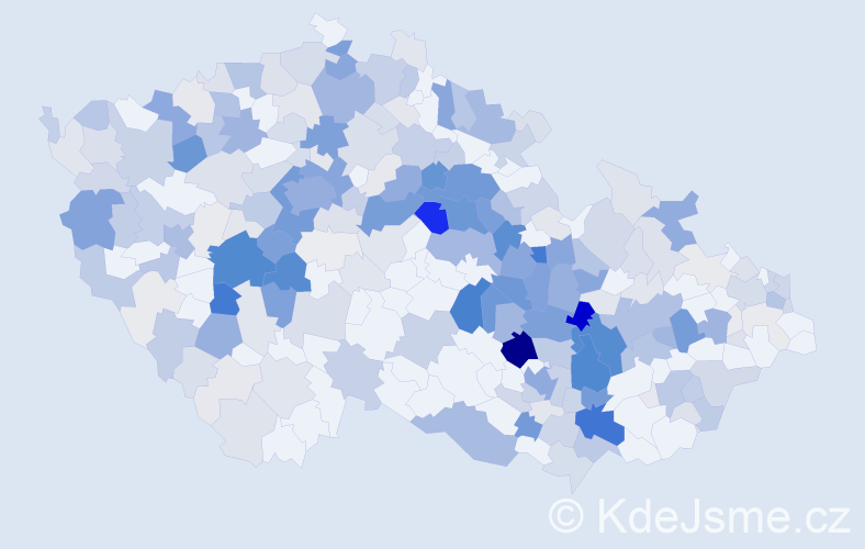 Příjmení: 'Synek', počet výskytů 1322 v celé ČR