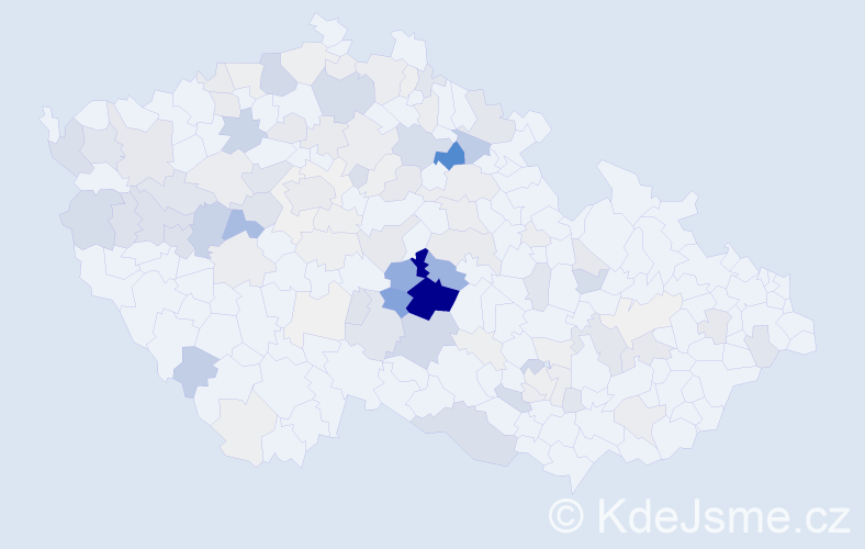 Příjmení: 'Fikarová', počet výskytů 528 v celé ČR