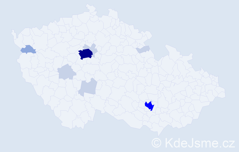 Příjmení: 'Shmilo', počet výskytů 27 v celé ČR