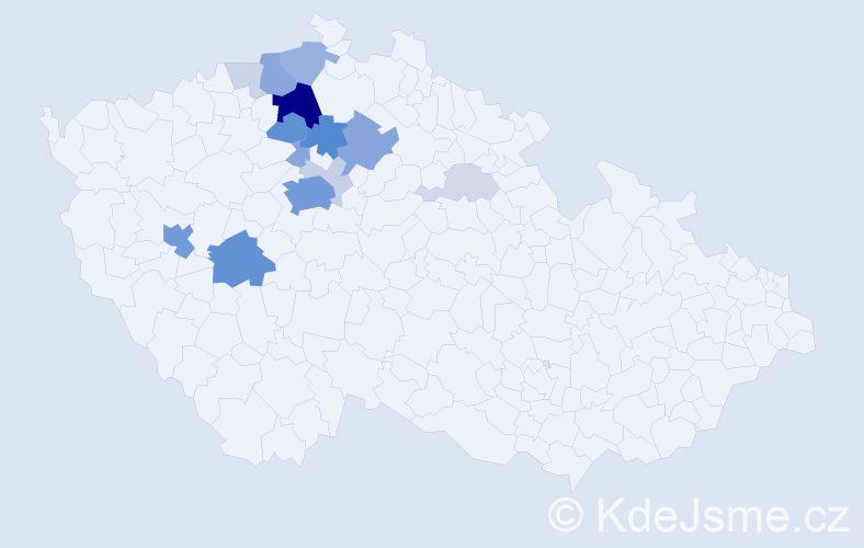 Příjmení: 'Shtefanyuk', počet výskytů 68 v celé ČR