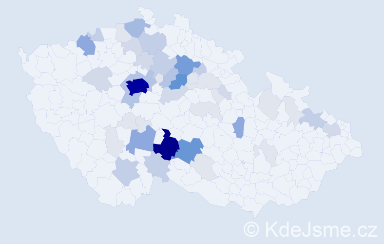 Příjmení: 'Římalová', počet výskytů 181 v celé ČR