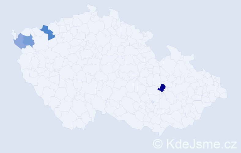 Příjmení: 'Furiaková', počet výskytů 6 v celé ČR