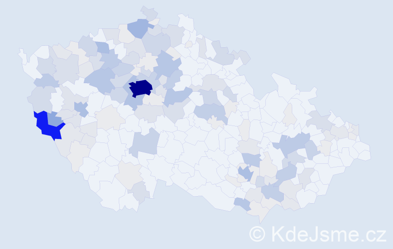 Příjmení: 'Ledvina', počet výskytů 553 v celé ČR