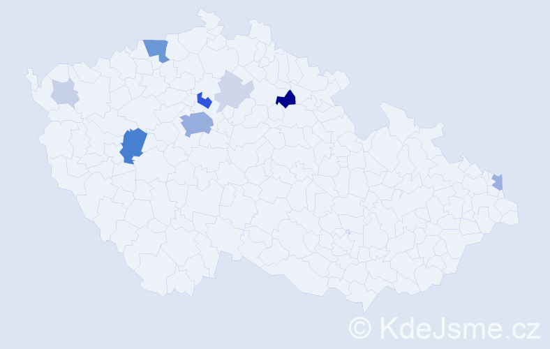 Příjmení: 'Čakurdová', počet výskytů 39 v celé ČR