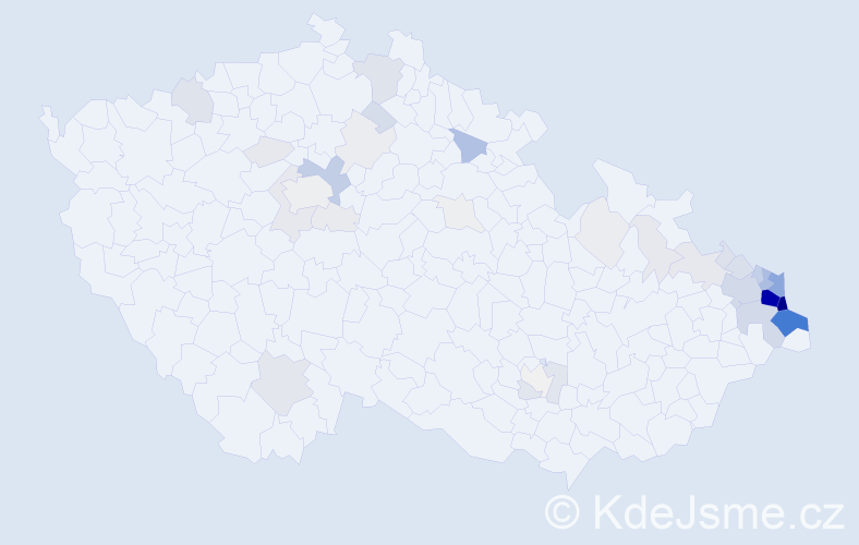 Příjmení: 'Folwarczny', počet výskytů 233 v celé ČR
