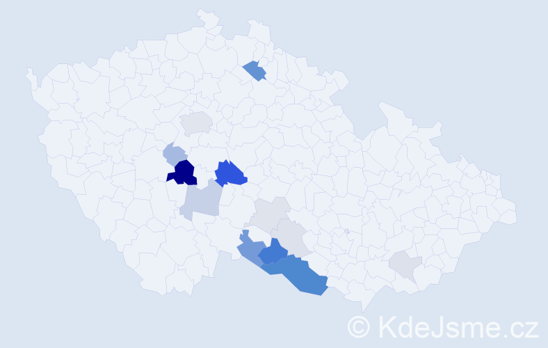 Příjmení: 'Weidenthaler', počet výskytů 47 v celé ČR