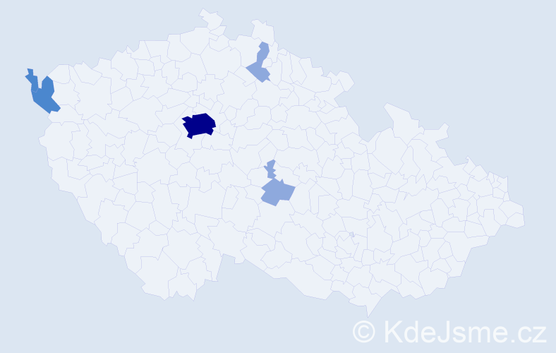 Příjmení: 'Emmerling', počet výskytů 12 v celé ČR