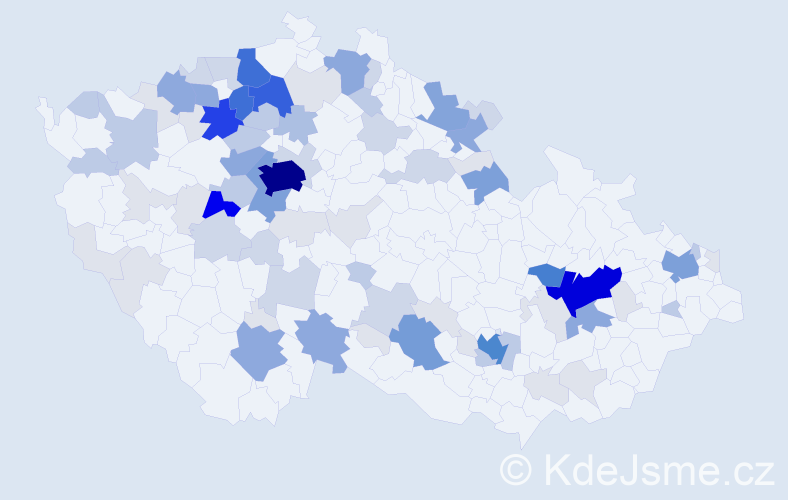 Příjmení: 'Grunt', počet výskytů 337 v celé ČR