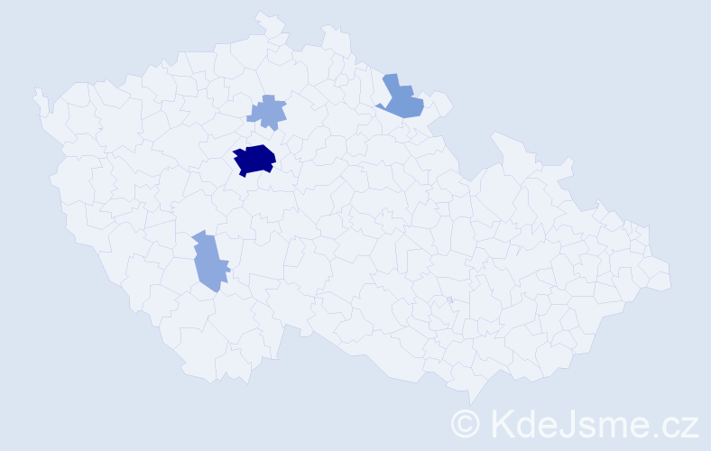 Příjmení: 'Elhenická', počet výskytů 11 v celé ČR
