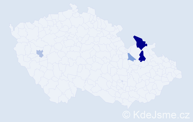 Příjmení: 'Ceperko', počet výskytů 10 v celé ČR