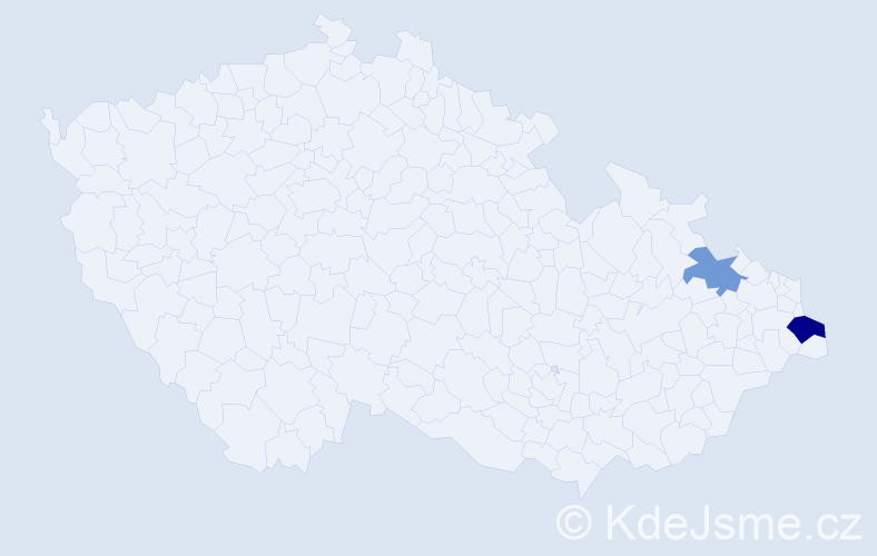 Příjmení: 'Burgottová', počet výskytů 3 v celé ČR