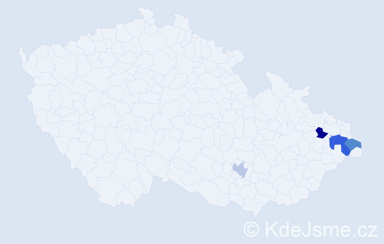 Příjmení: 'Luštinský', počet výskytů 5 v celé ČR