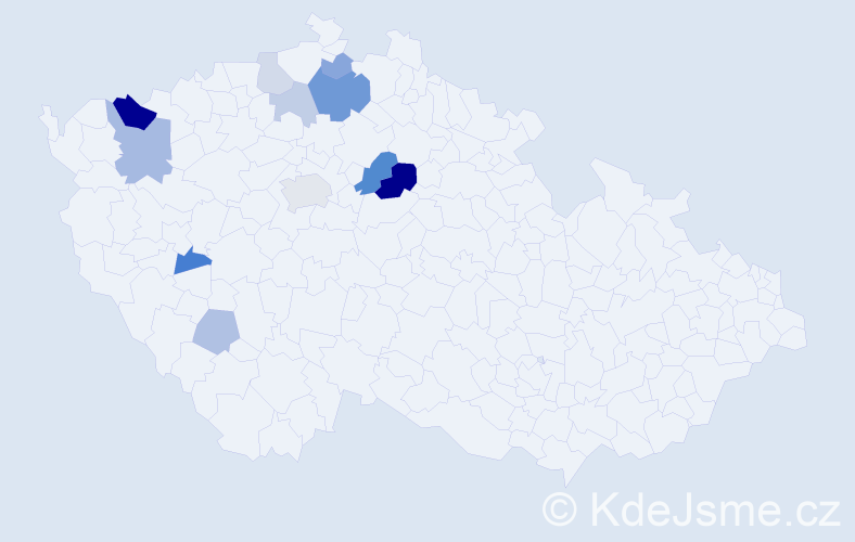 Příjmení: 'Beitler', počet výskytů 27 v celé ČR