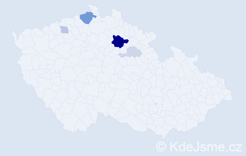 Příjmení: 'Kalinka', počet výskytů 11 v celé ČR
