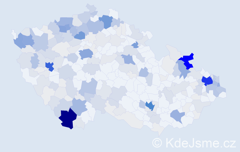 Příjmení: 'Kotlárová', počet výskytů 1089 v celé ČR