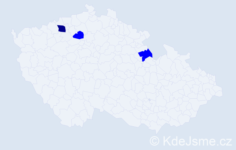 Příjmení: 'Koršová', počet výskytů 4 v celé ČR