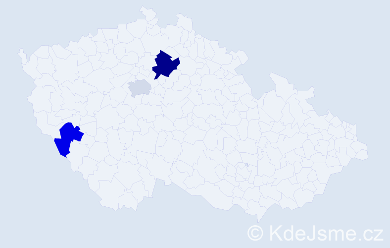 Příjmení: 'Zaychuk', počet výskytů 4 v celé ČR