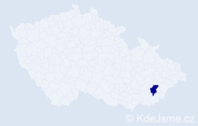 Příjmení: 'Bradean', počet výskytů 1 v celé ČR
