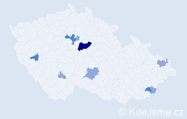 Příjmení: 'Krasňanská', počet výskytů 17 v celé ČR