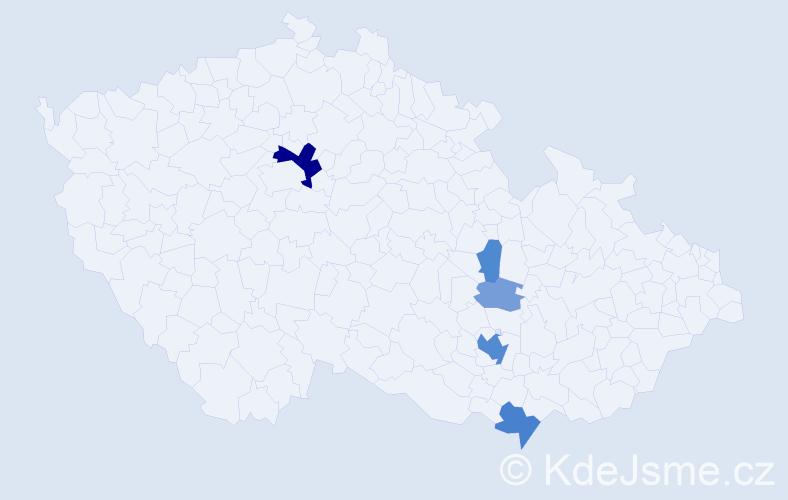 Příjmení: 'Drštková', počet výskytů 16 v celé ČR