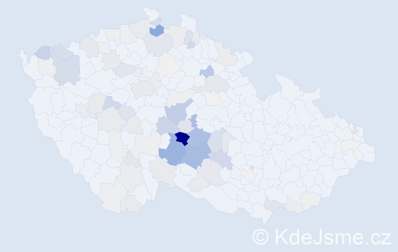 Příjmení: 'Koten', počet výskytů 303 v celé ČR