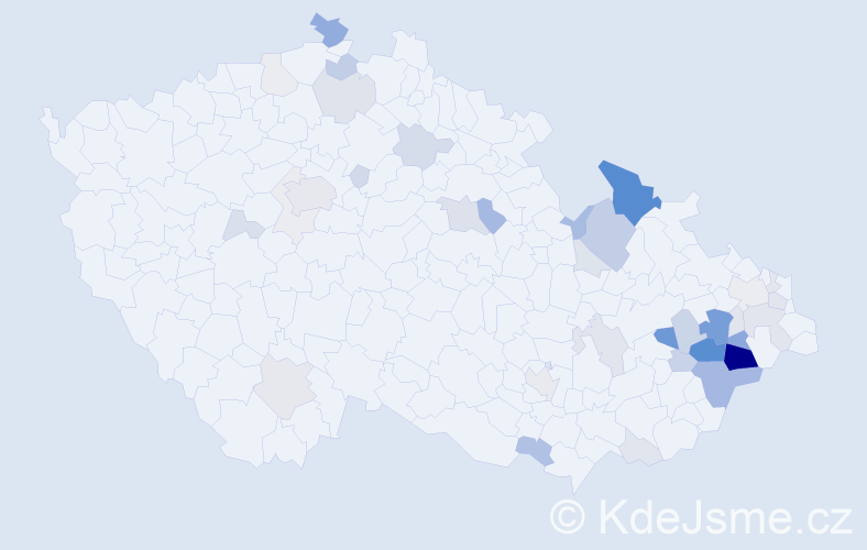 Příjmení: 'Randus', počet výskytů 140 v celé ČR