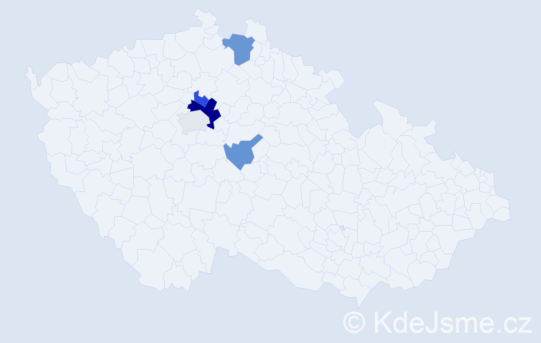 Příjmení: 'Hapchuk', počet výskytů 9 v celé ČR