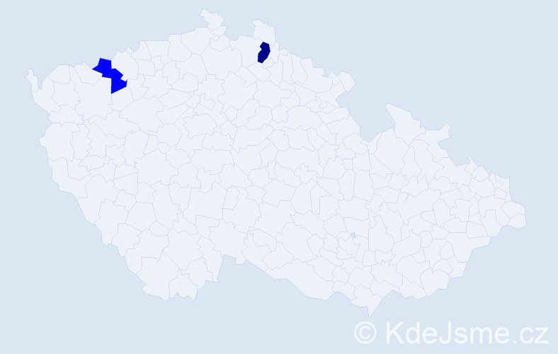Příjmení: 'Schrotzová', počet výskytů 3 v celé ČR
