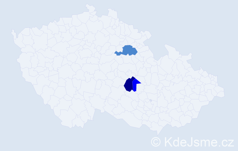 Příjmení: 'Plesselová', počet výskytů 6 v celé ČR