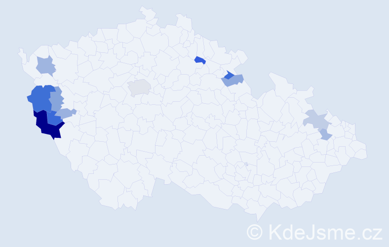 Příjmení: 'Timurová', počet výskytů 35 v celé ČR