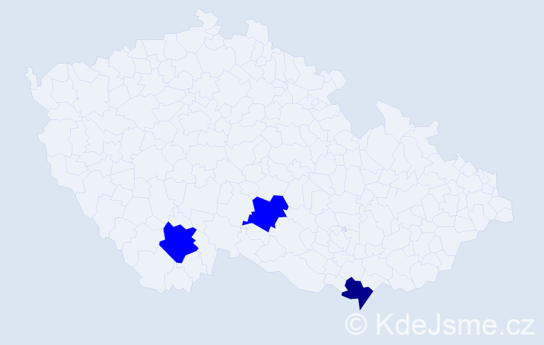 Příjmení: 'Shala', počet výskytů 4 v celé ČR