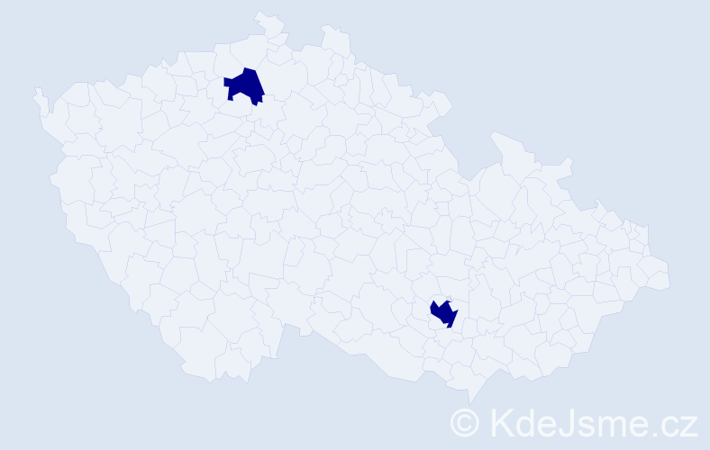 Příjmení: 'Girdlestone', počet výskytů 2 v celé ČR