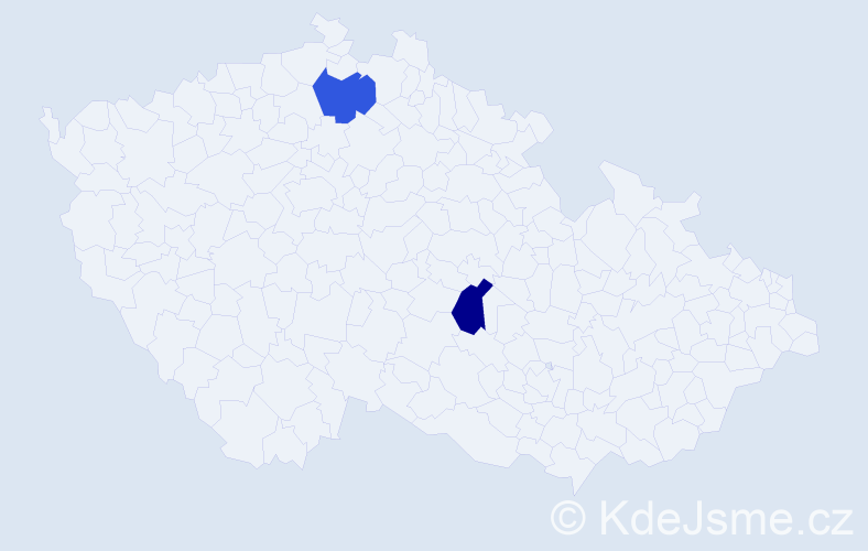 Příjmení: 'Bübelová', počet výskytů 4 v celé ČR